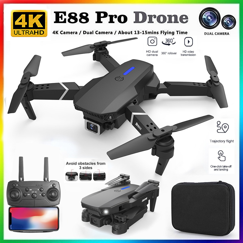 Kids Toys Helicopter - 2026 NEW E88 Professional HD 4K