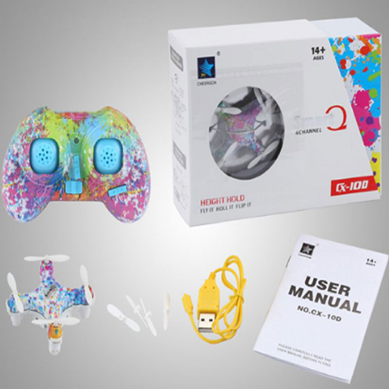 Kids Toys Helicopter - RC Quadcopter Cx10 Mini Remote Control
