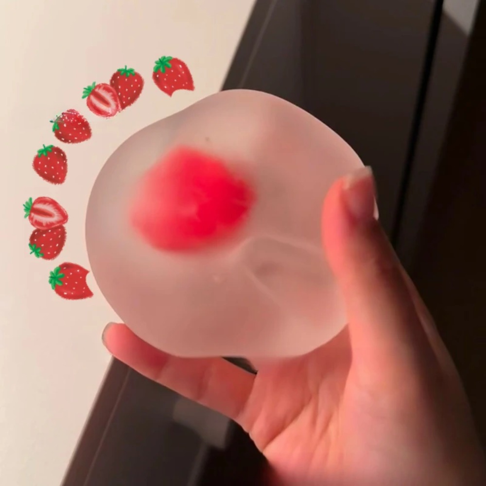 Kids' Toys - Squishy Strawberry Stress Ball Soft Fidget
