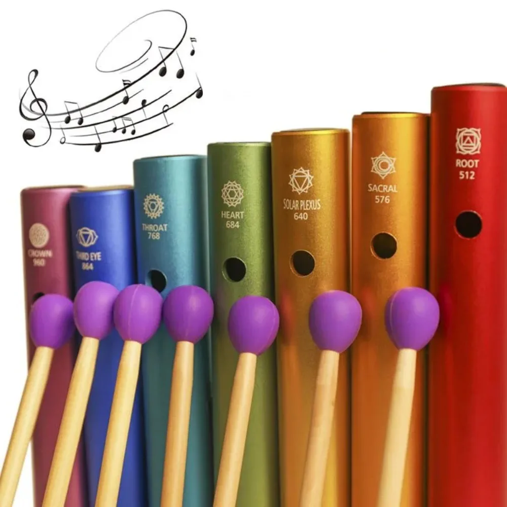 Kids Yoga Toys - Colorful Wah-Wah Tube Musical Bells for