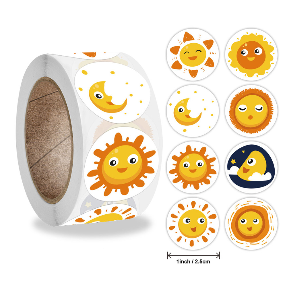 Kids Toys Yellow - 50-500 Chiếc Mặt Cười Miếng Dán