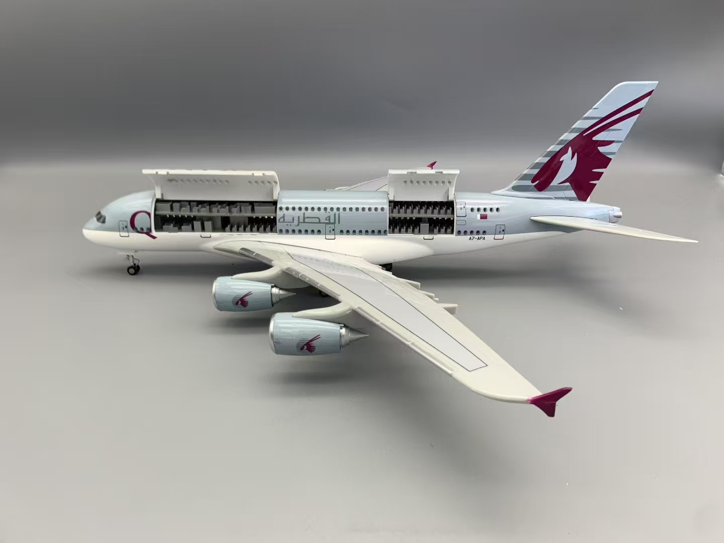 Kids Toys Qatar - NEW A380 Qatar Airways Model Plane