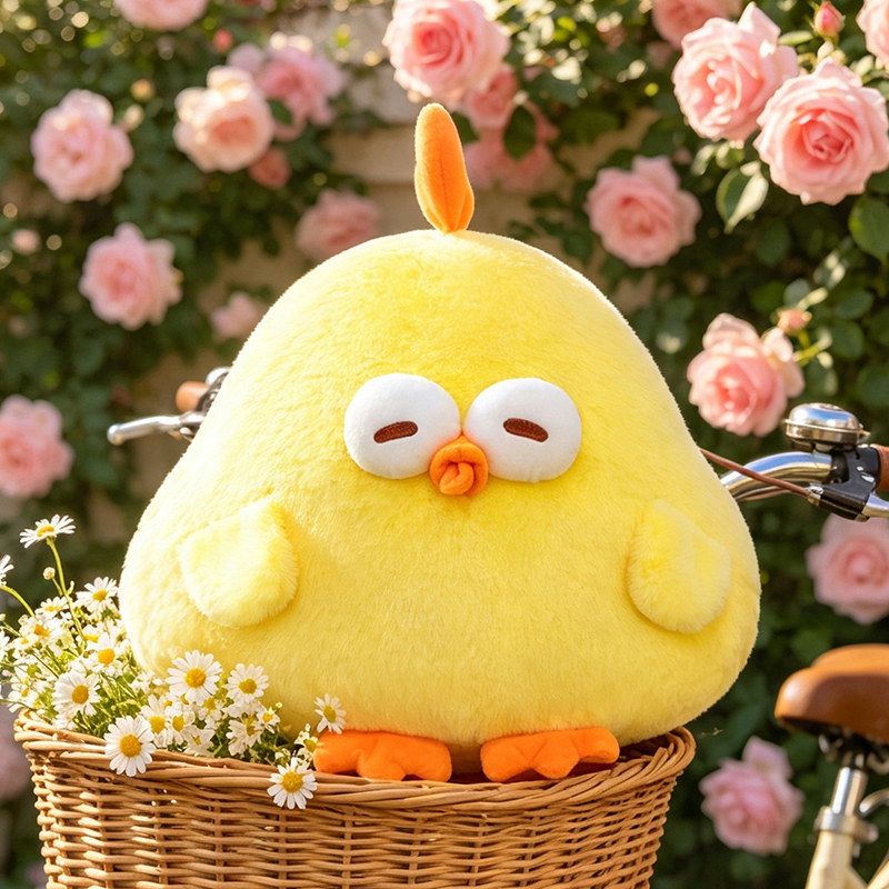 New Cute Dundun Chicken Plush  - đánh giá và giá Kids Toys Yellow