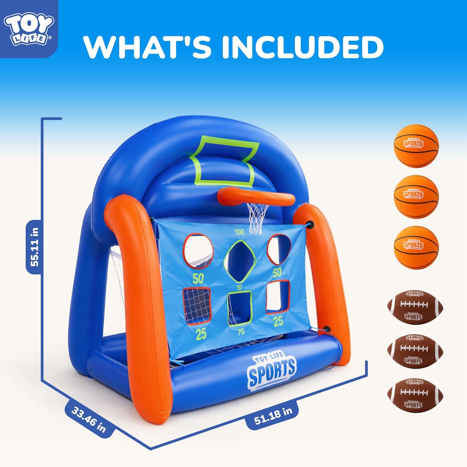 Multi-Sport Pool Games Inflata - đánh giá và giá Kids Toys Set