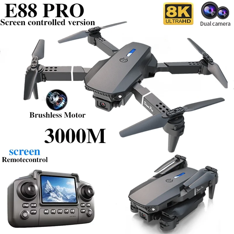 Professional E88 PRO Drone wit - đánh giá và giá Kids Toys Helicopter