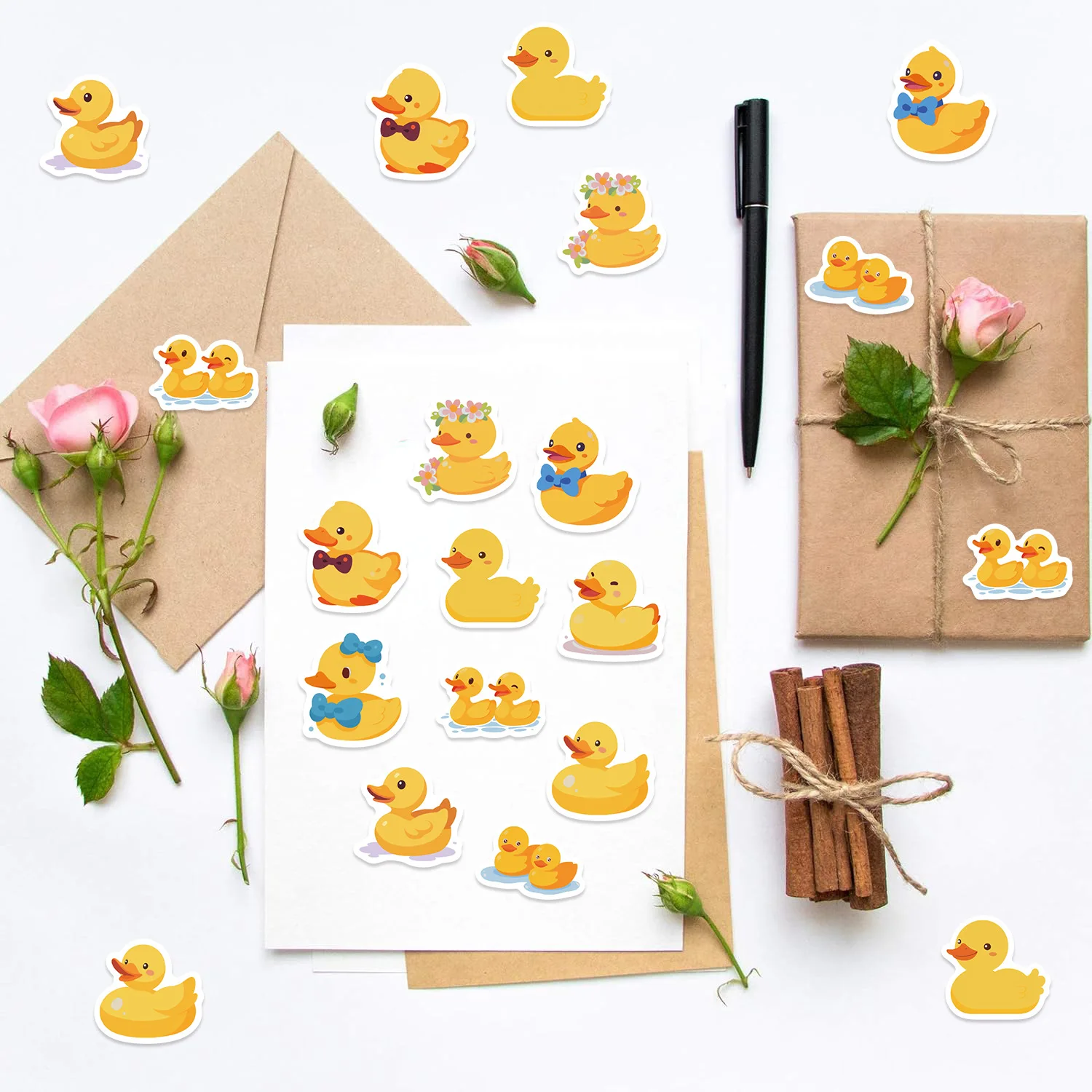 500pcs/Roll Cartoon Yellow Duc - đánh giá và giá Kids Toys Yellow