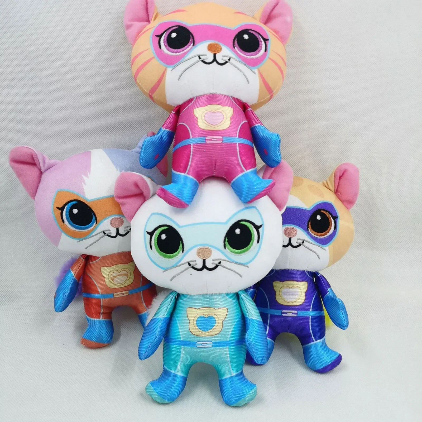 4pcs Super Kitties Team Anime  - đánh giá và giá Kids Toys Yellow