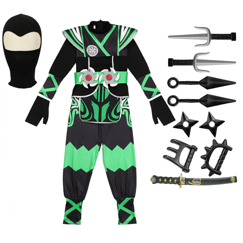 Green Ninja Costume for Kids w - đánh giá và giá Kids Toys Set