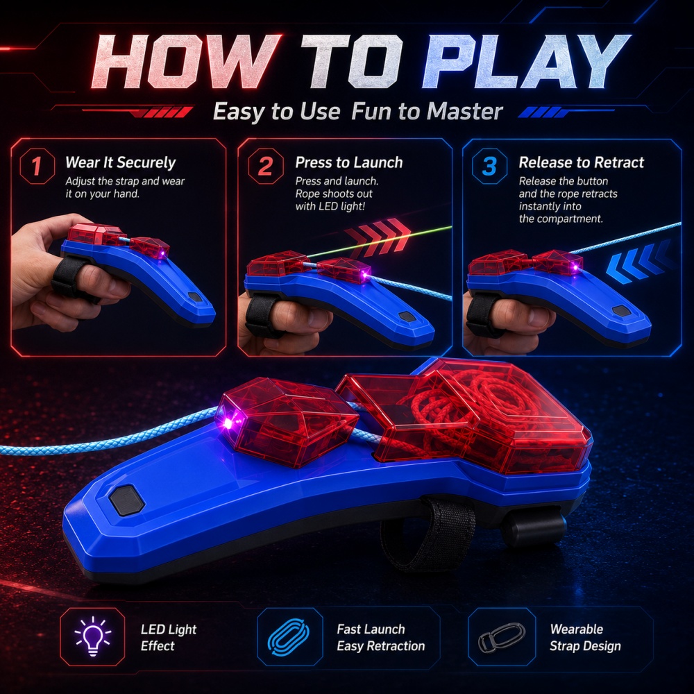 Creative Rope Launcher Spider  - đánh giá và giá Kids' Toys