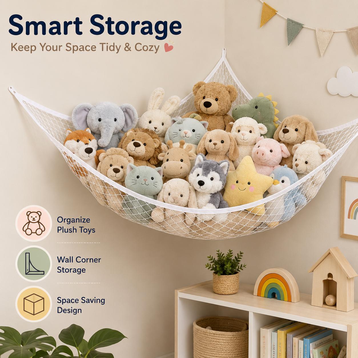 Mesh Toy Storage Hammock Hangi - đánh giá và giá Kids' Toys