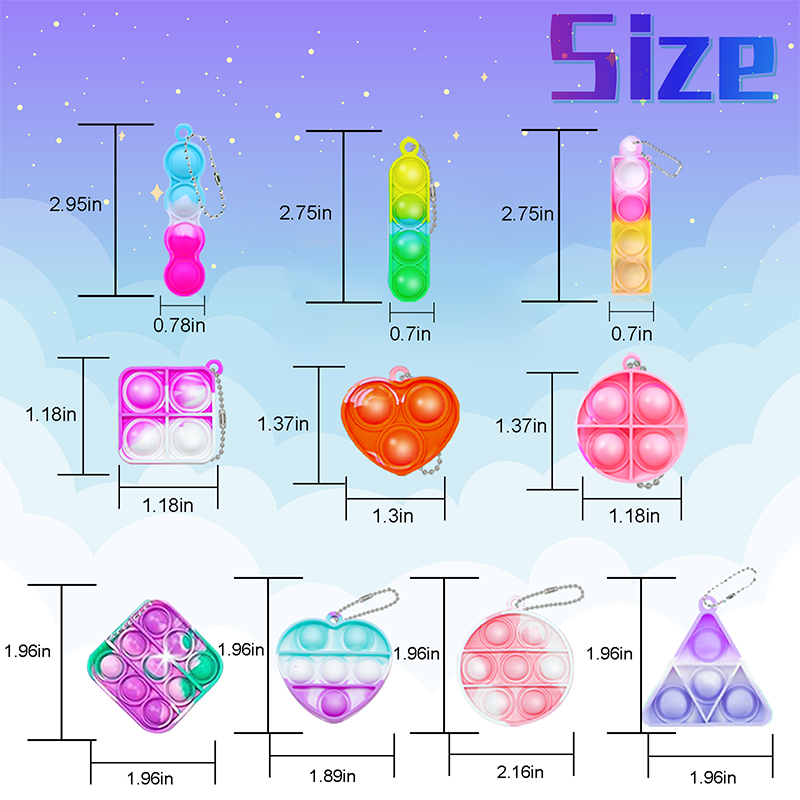 Mini Pop Keychain Fidget Toys  - đánh giá và giá Kids' Toys