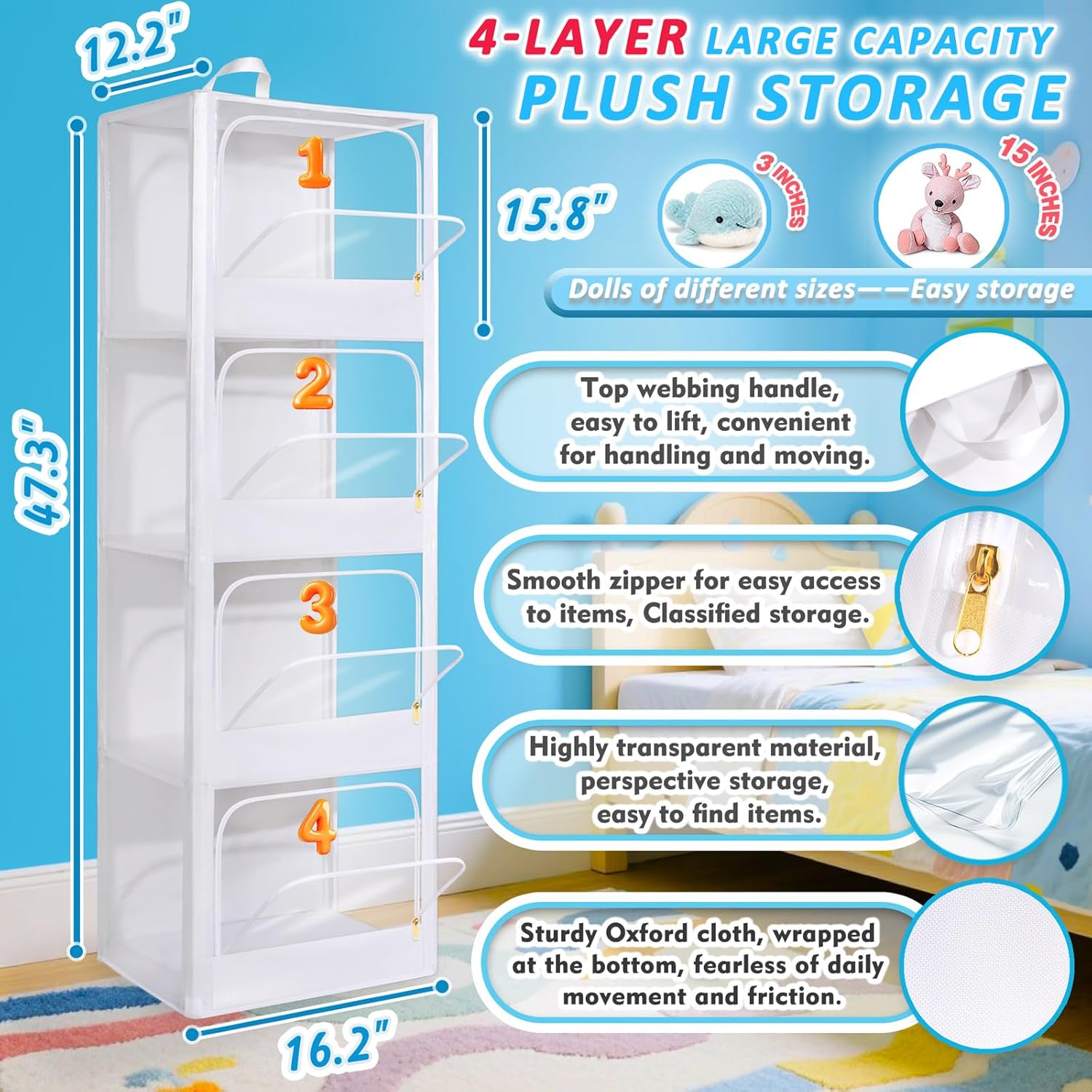 4-Tier Transparent Zipper Dust - đánh giá và giá Kids' Toys