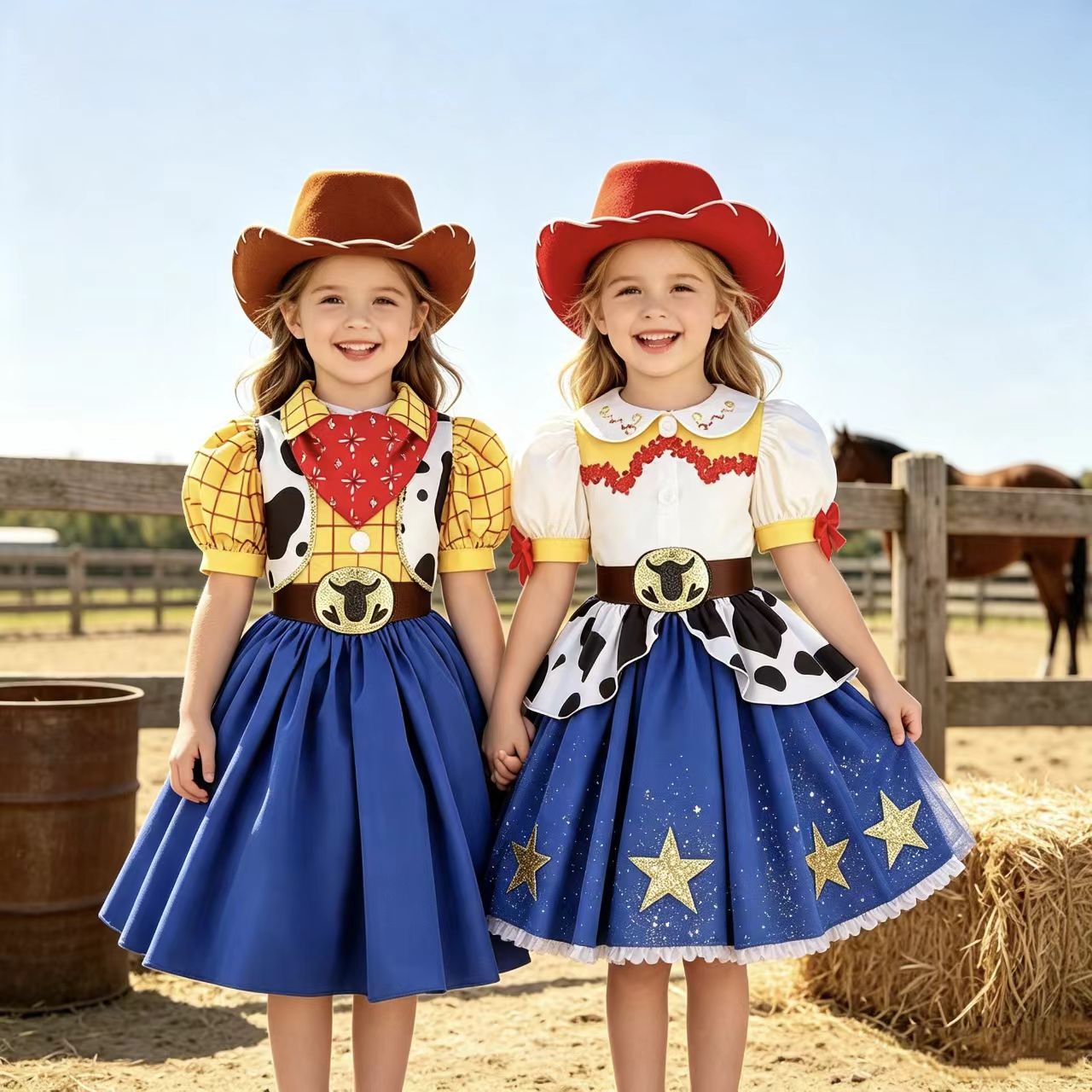 2026 New Girls Cow Spot Dress  - đánh giá và giá Kids Toys Set