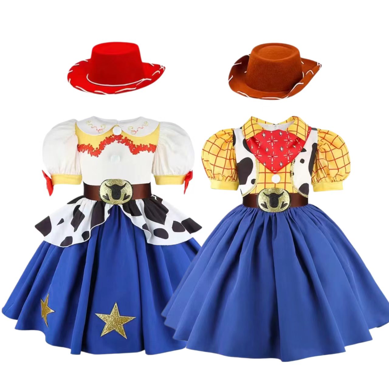2026 New Girls Cow Spot Dress  - đánh giá và giá Kids Toys Set