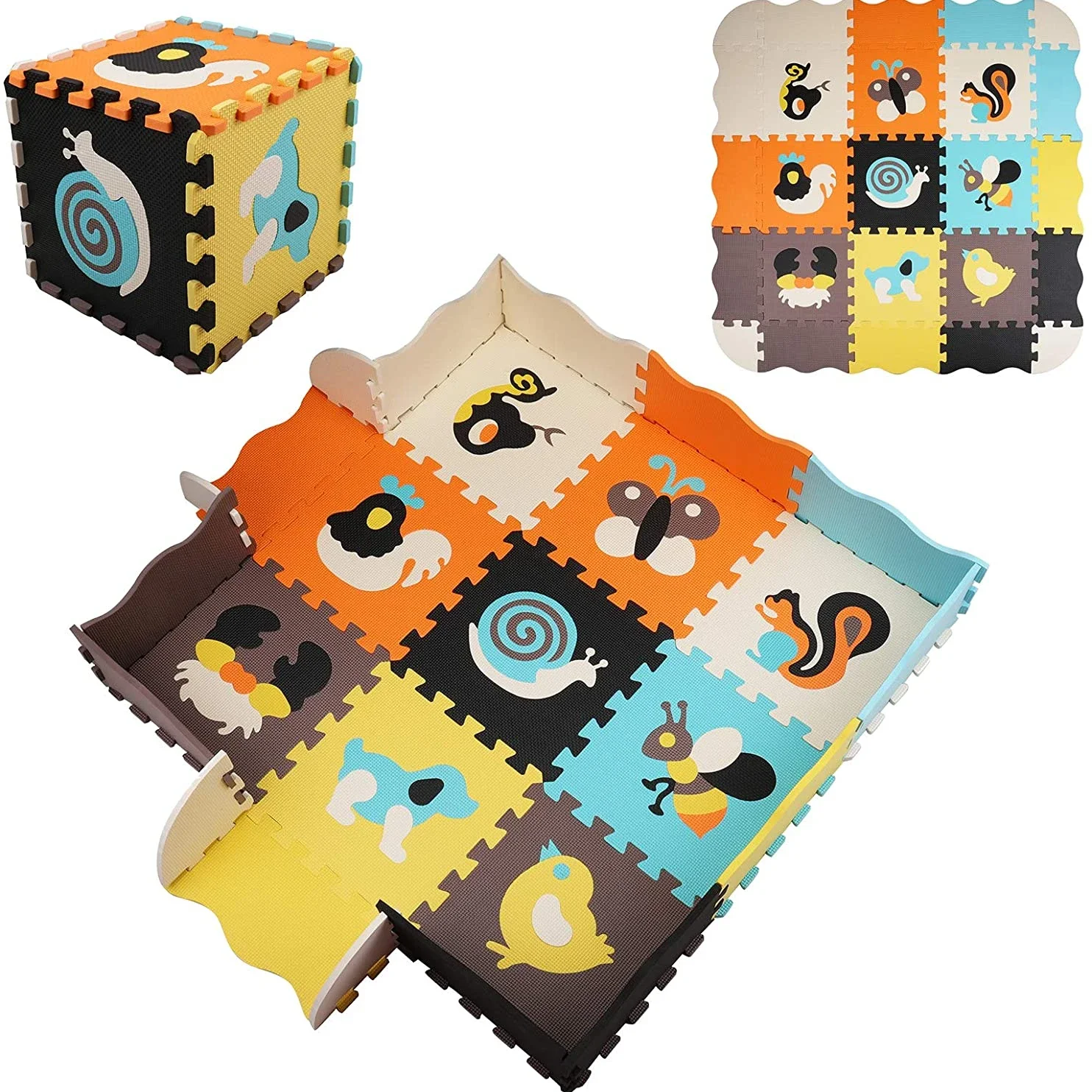 Animal Pattern Baby Play Mat P - đánh giá và giá Kids Yoga Toys