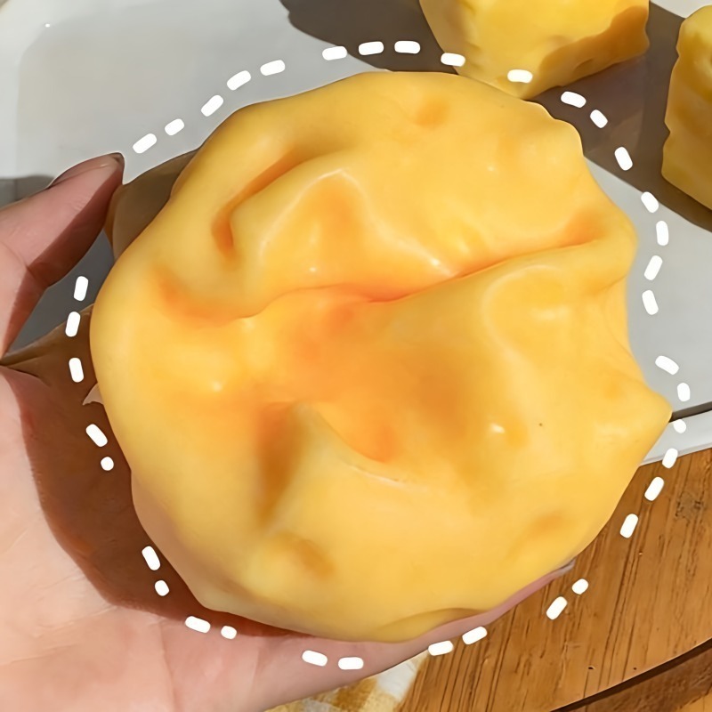 @Dark Yellow Cheese Cube Stres - đánh giá và giá Kids Toys Yellow